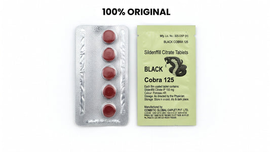 Black Cobra 125| Timing Delay Tablets For Men |Original Imported | x5